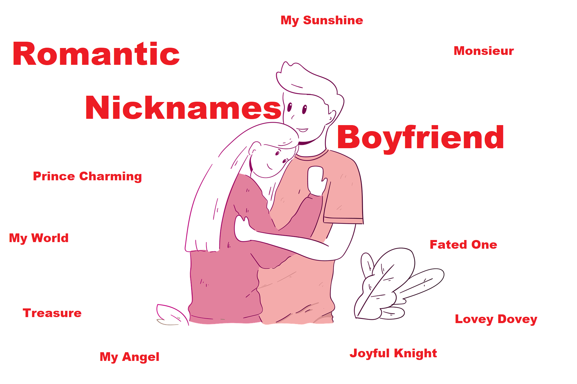 566+ Best Romantic & Cute Names To Call Your Boyfriend