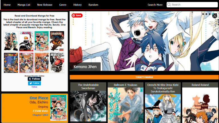 japanese manga websites